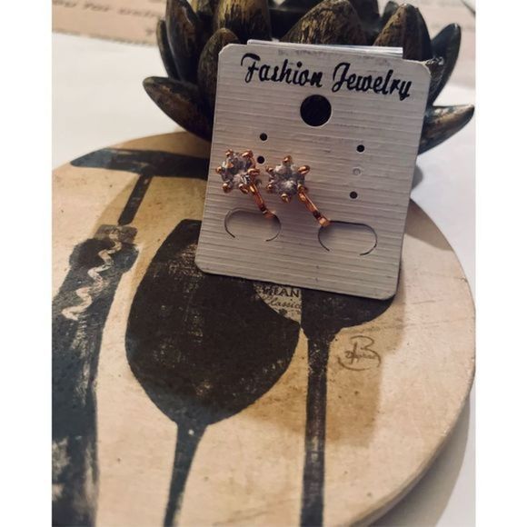 Gold sparkle EARRINGS - Picture 1 of 7